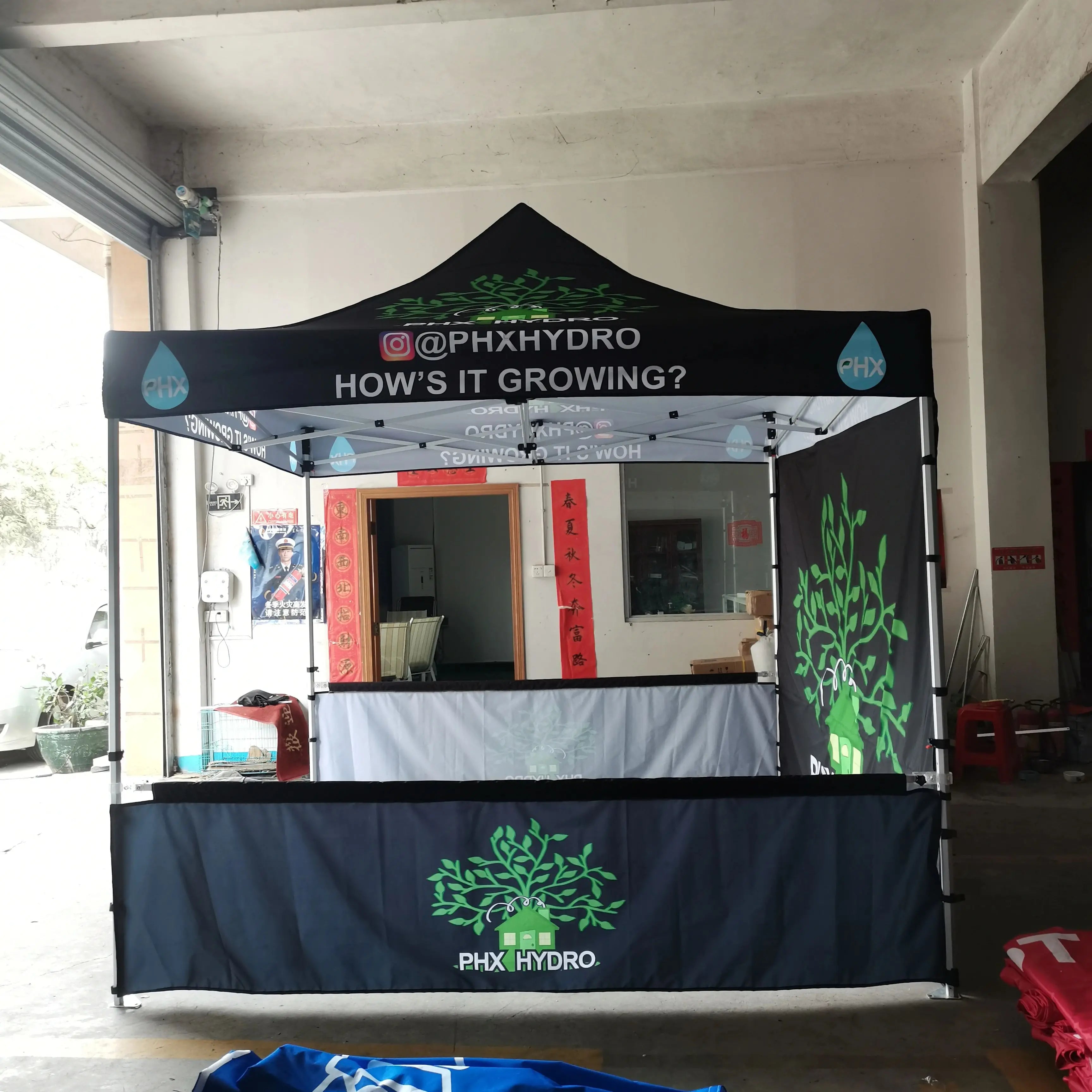 Exhibition Event Marquee Gazebos Custom Printed  Canopy Custom Tent Pop Up Foldable Tent Banner Table Flag