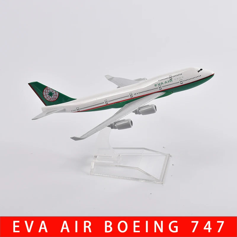 JASON TUTU B747 Airplane Model B777 Aircraft Model Diecast Metal 1/400 Scale Adult Children Collection For Display Show Gift