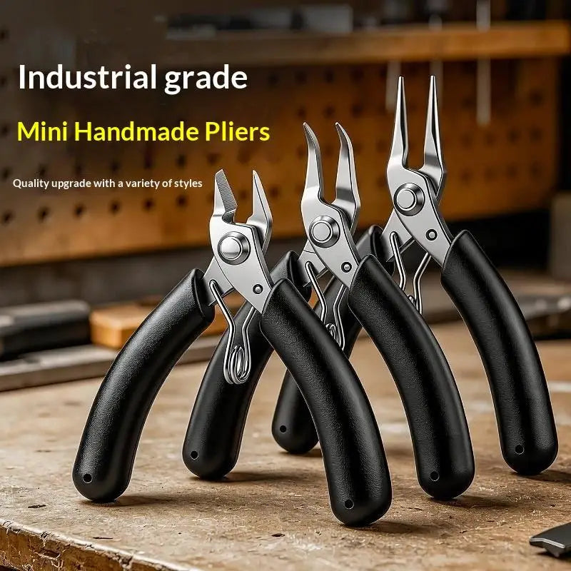 Stainless Steel Curved Mini Needle Nose Pliers DIY Hand Tool For Bracelet Jewelry Making Craft