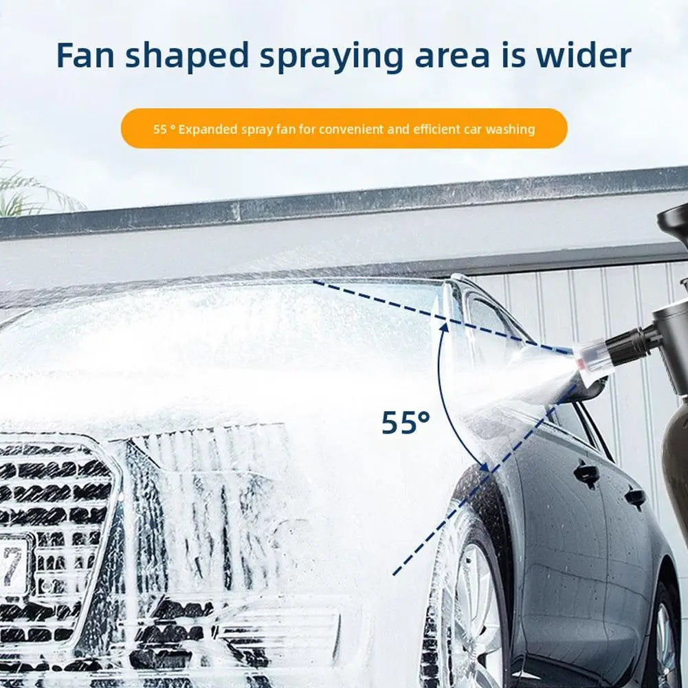 1pcs HandPump Foam Sprayer with 3 Types of Nozzle Hand Pneumatic Foam Cannon Snow Foam Car Wash Spray Bottle Car Window Cleaning