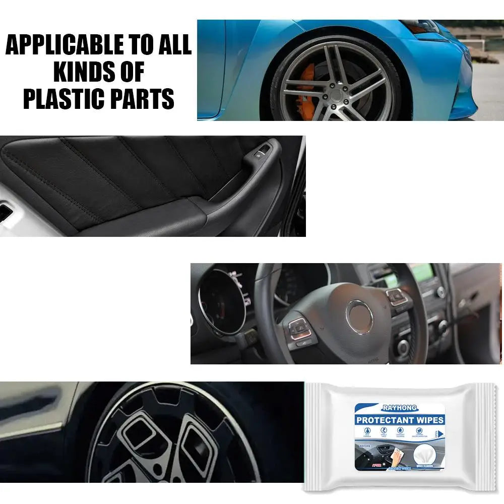 10Pcs/Pack New Dashboard Seat Disposable Car Interior Cleaning Wipes Cleaner Auto Washing Towel