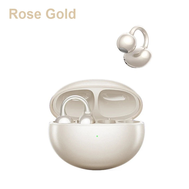 2026 New Clip-on Sports Headphones OWS Wireless Silicone Earphones Universal For Android Ios Smartphone With Mic Gaming Headset