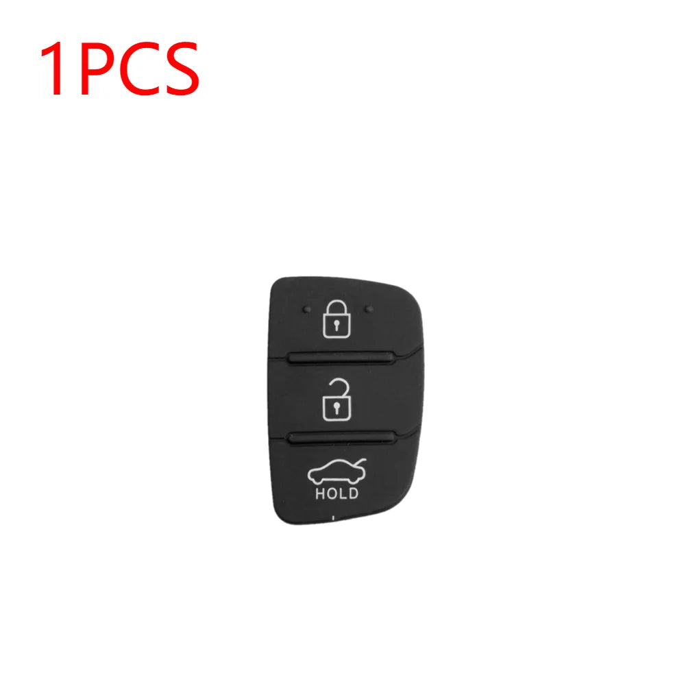 1-5Pcs Replacement Rubber Car 4Button Silicone Pad For Hyundai Tucson Santa fe / ix45 Sonata i40 Remote Car Repair Key Fob Shell