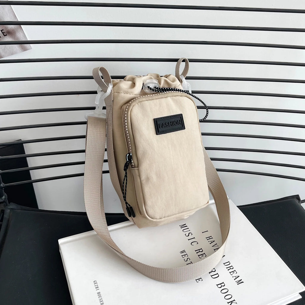 Multifunctional Outdoor Travel Water Bottle Cup Bag Lightweight Sports Crossbody Bag Cycling Backpack Single Shoulder Phone Bag