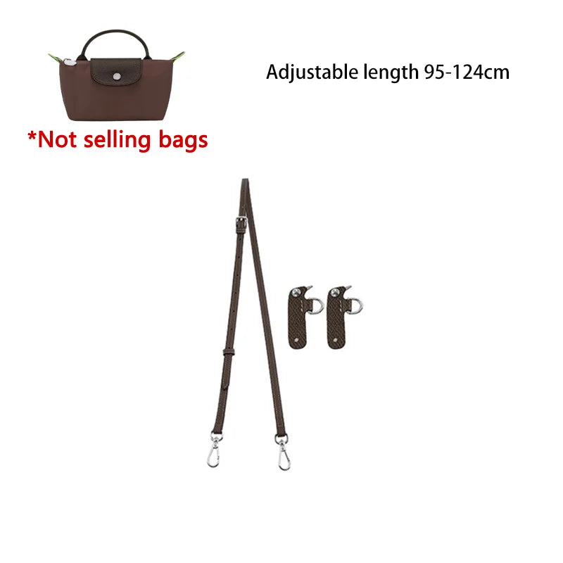 Mini Bags Leather Shoulder Strap Fit For Longchamp Mini Pouch Adjustable Crossbody Small Bag Accessories