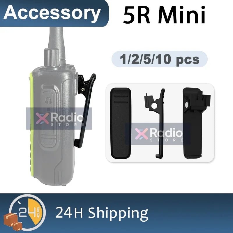 Original Baofeng 5R Mini Walkie Talkie Belt Clip Battery Waist Clip Retention Cip Compatible With UV-5R MINI Battery Replacement