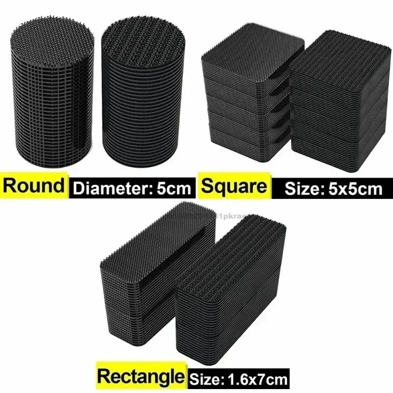 10-50pcs Super Strong Double-sided Tape Car Floor Mats Self-adhesive Hook Fasteners Self-adhesive Carpet Fasteners DIY Attaches