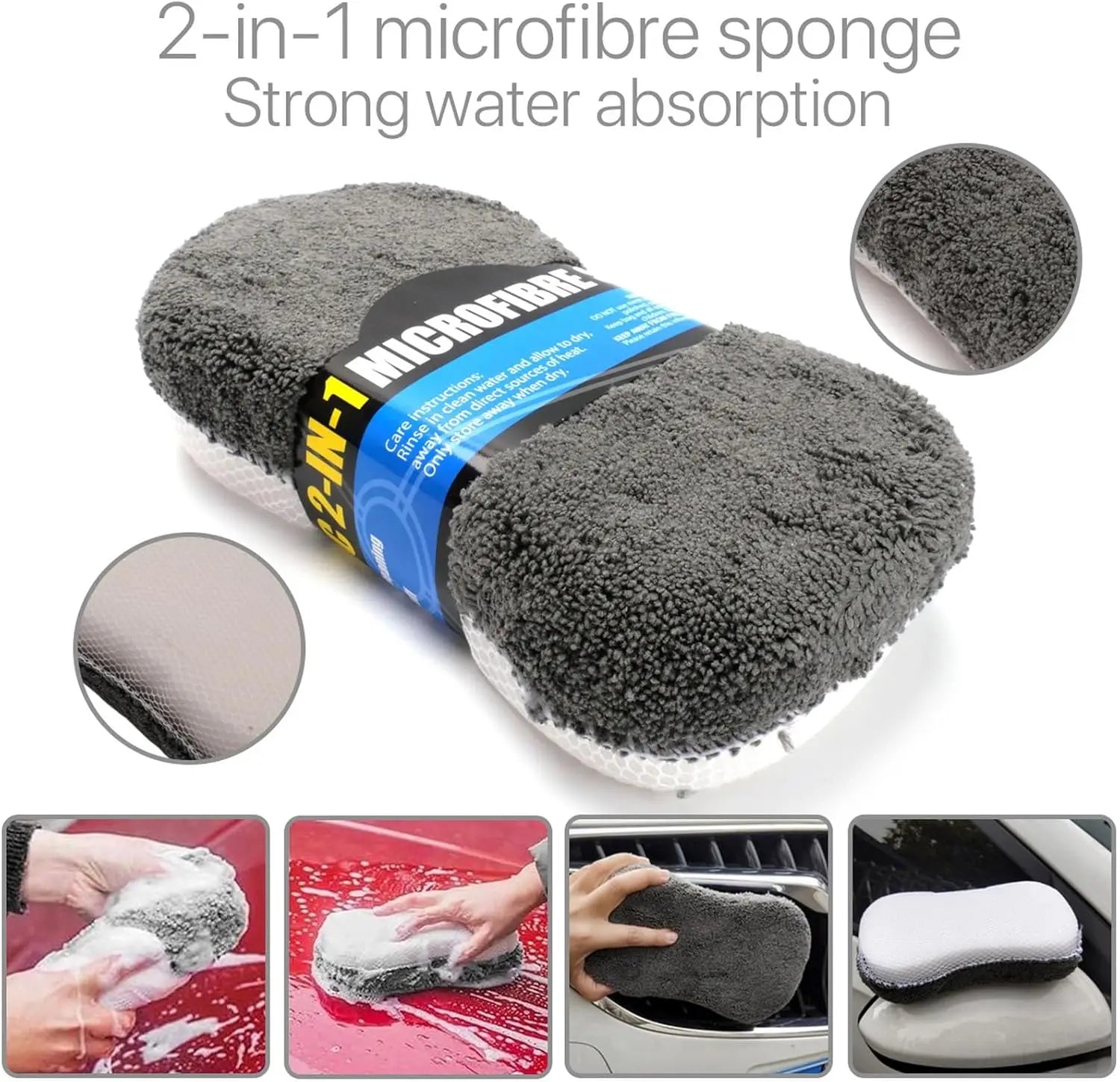 9Pcs Car Cleaning Kit Car Wash Cleaning Tools Microfiber Car Detailing Cleaning Set for Interior Exterior Car Washing