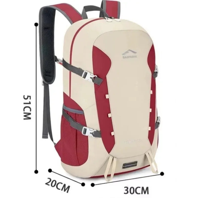 35L Lightweight Outdoor Camping Bag Men Backpack Waterproof Sports Hiking Cycling Bags Large Capacity Travel Duffle Bags