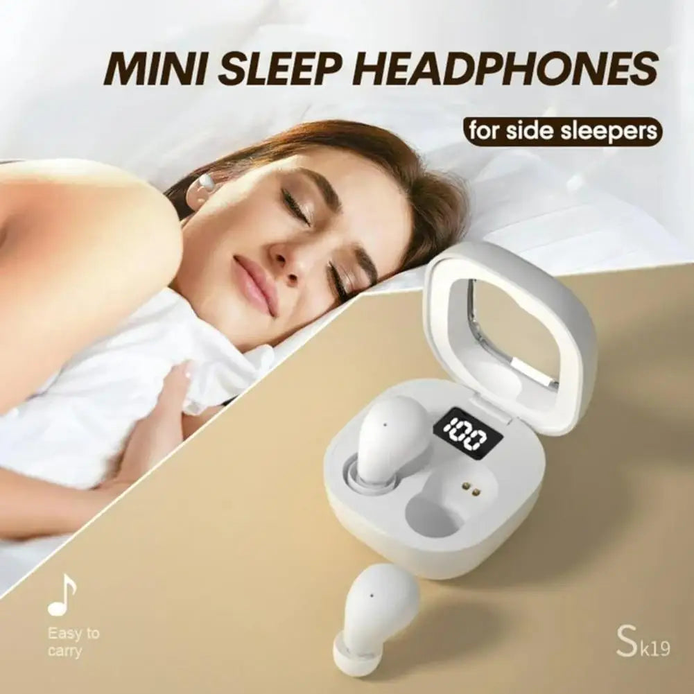 Ultra-Small TWS Wireless Earphones Bluetooth 5.3 Invisible Sport Gaming Headphones HIFI Stereo Noise Reduction Sleep Earbuds