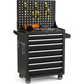 Rolling 7-Drawer Tool Chest: Locking Metal, Sliding Drawers for Workshop Storage (Assembly Needed)
