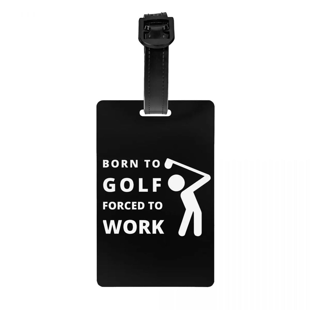 Custom Golf And Beer Luggage Tag Privacy Protection Baggage Tags Travel Bag Labels Suitcase