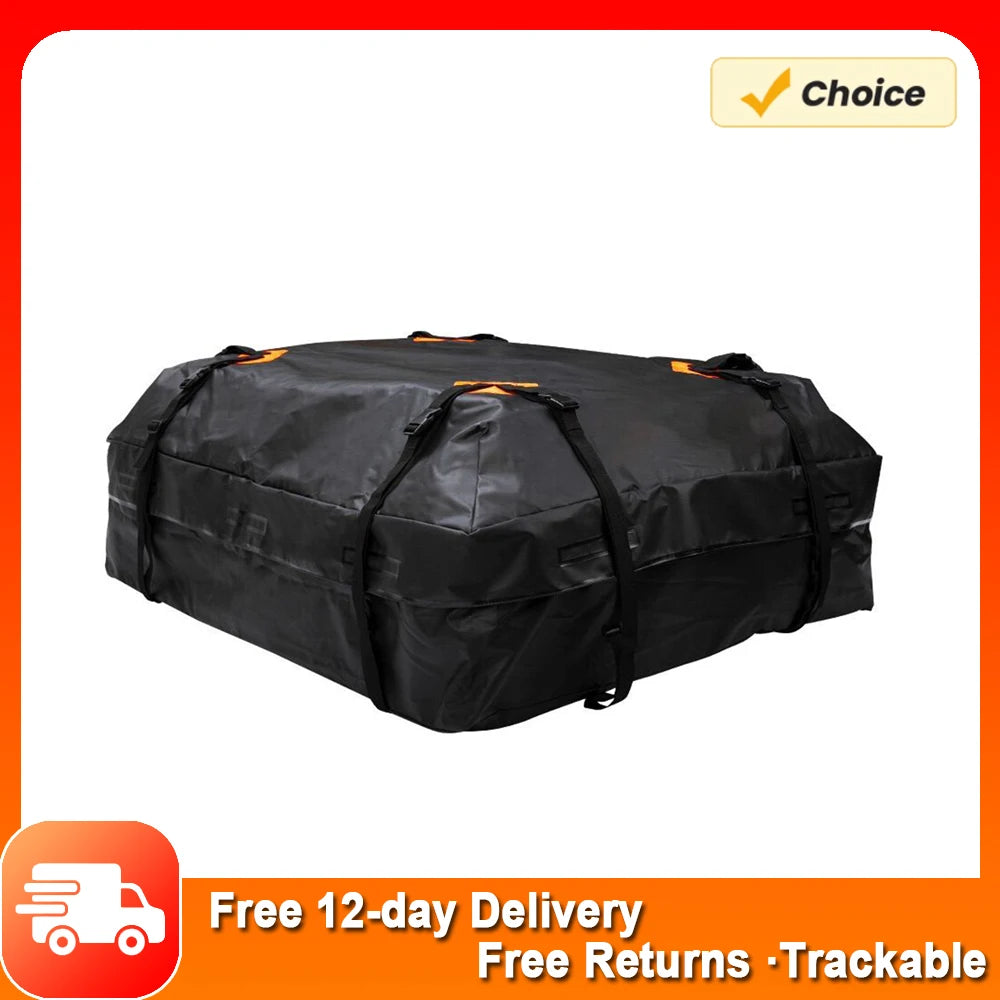 420D Waterproof Cargo Bag Car Roof Cargo Carrier Universal Luggage Bag Storage Cube Bag for Travel Camping Rooftop Cargo Bag