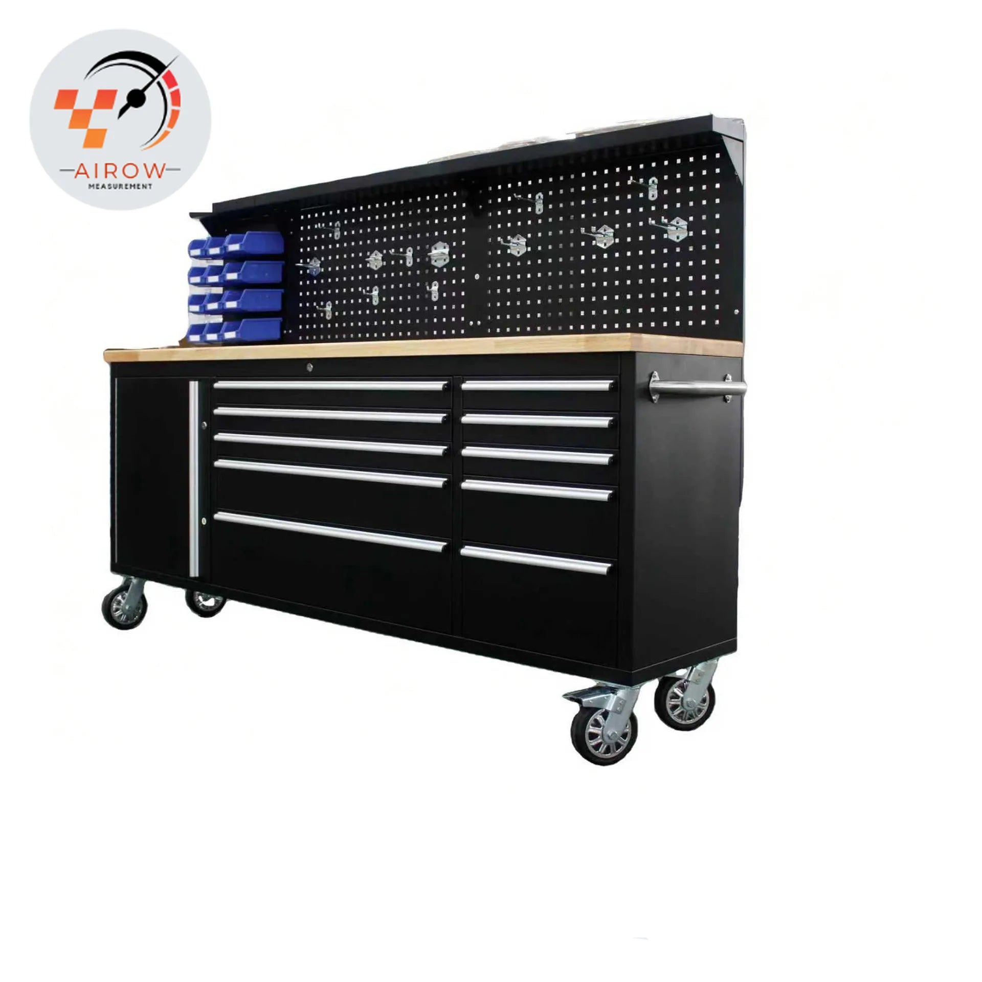 Heavy duty auto repair tool cart 84 inch 10 drawer with hanging plate multi-functional combination tool cabinet workshop repair