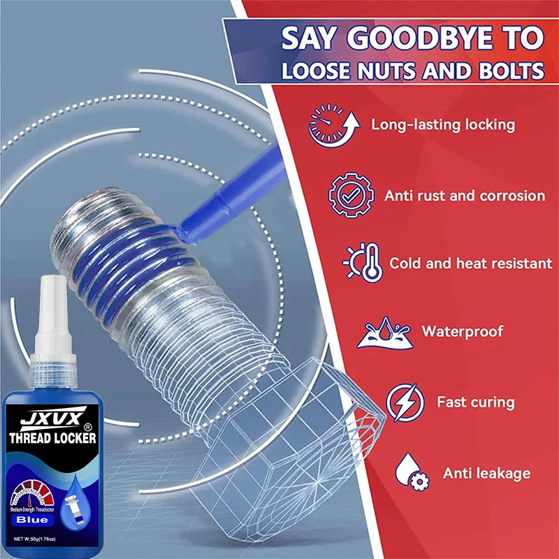Sealing Anaerobic Adhesive (10g–50g Thread Sealant) – Anti-Slip, High-Temperature Resistant, Removable Thread Lock