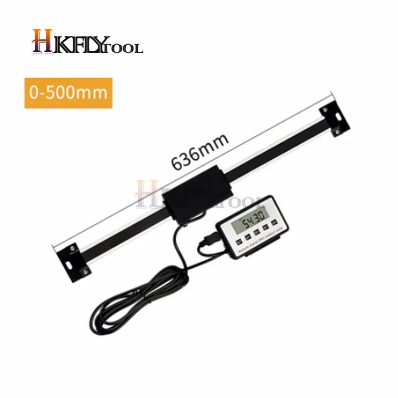 0-150/200/300/400/500mm 0.01 mm DRO Magnetic Remote Digital Readout Digital Linear Scale External Display Measuring Tool