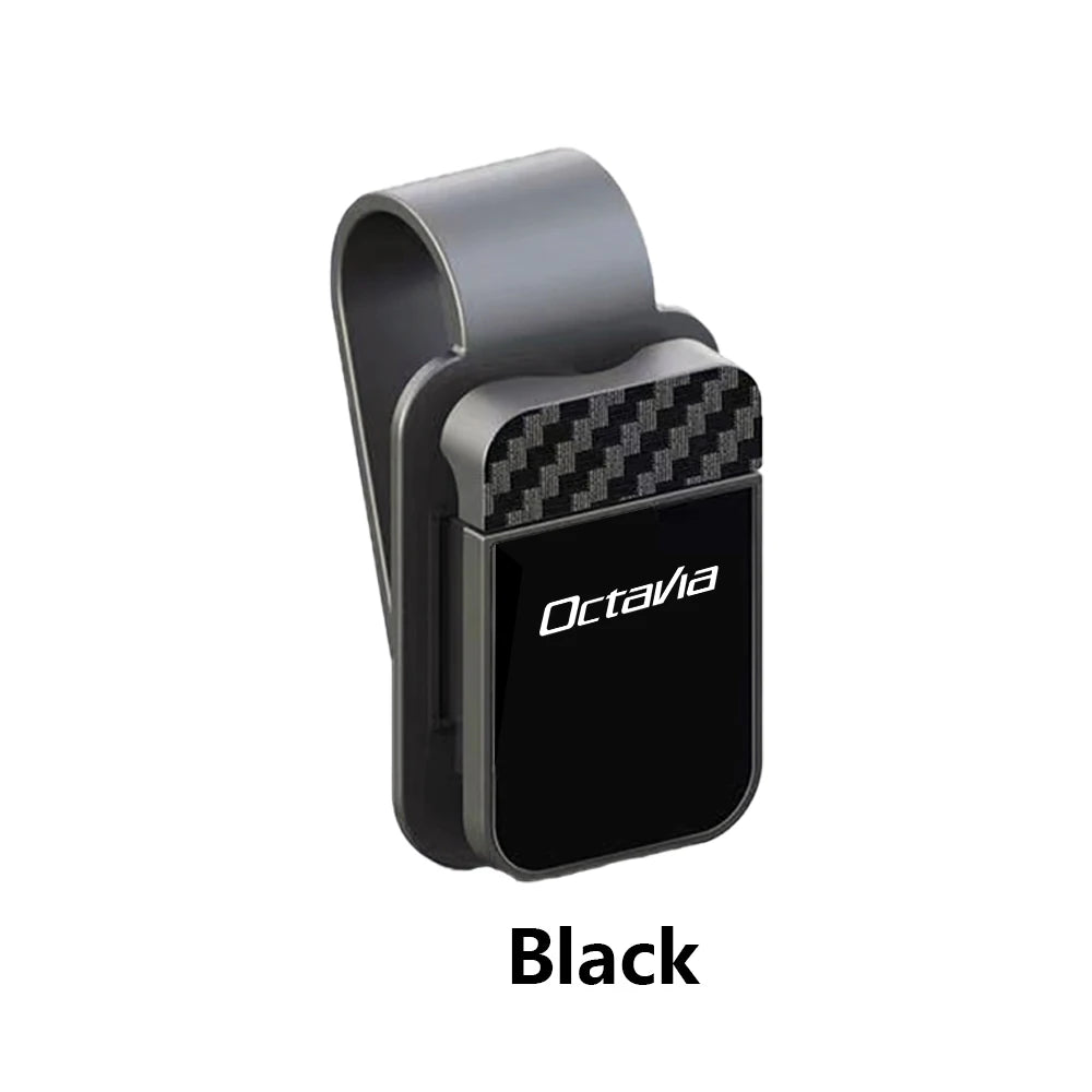 Car Sunglasses Clip Sun Visor Glasses Storage Clips For Skoda Citigo Fabia Kamiq Karoq Kodiaq Octavia Rapid Scala Superb Yeti