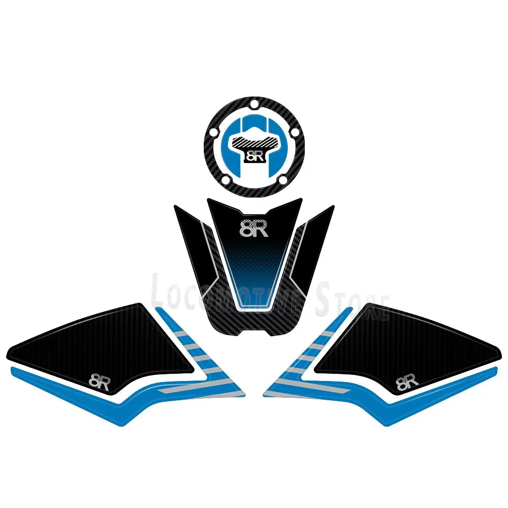 3D Epoxy Resin Sticker Protection Decal Tank Pad Stickers Kit for GSX 8R GSX-8R 2024-