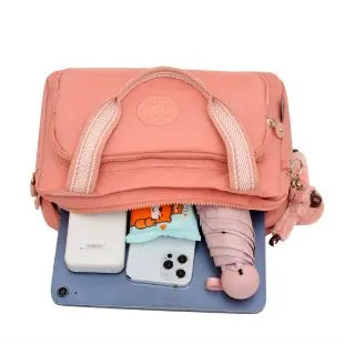 Fashionable Diaper Bag For Women Luxury Leather Shoulder Bag Unique Square Shape Original Retro Style For Party Or Leisure