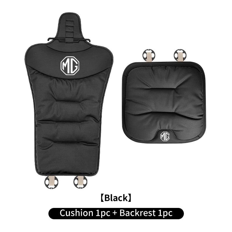 Car Velvet Cushion Leather Backrest Waist Pad Protector Cover Accessories For Morris Garages MG 3 5 6 7 HS ZS GS Hector TF GT ZR