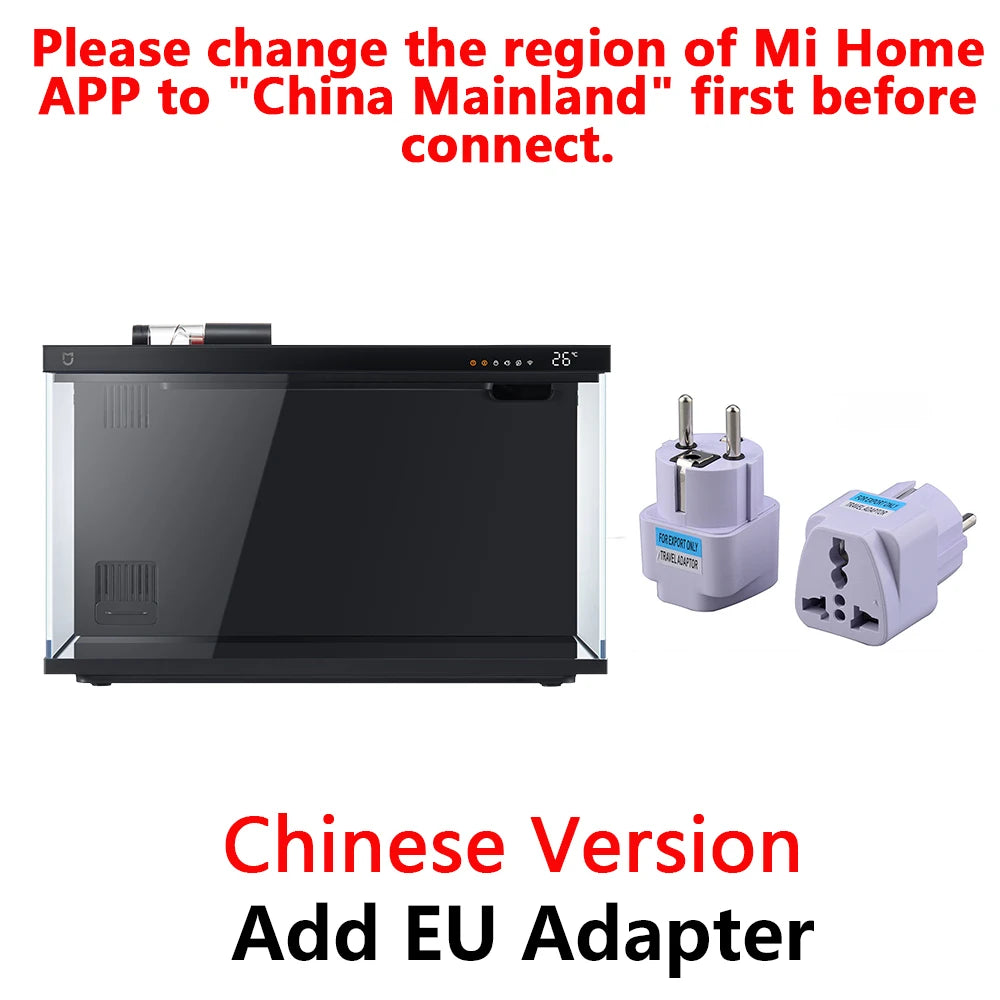 Xiaomi Mijia Smart Fish Tank Work With Mijia APP Mobile Controlled Remote Feeding Smart Lighting System Light Aquarium 20L-CN