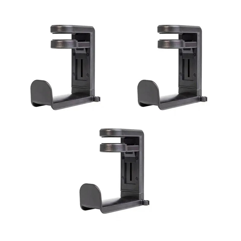 Pc Gaming Headphone Stand Headset Hook Holder, Hanger Mount with Adjustable 360 °   Rotating Arm Clamp, Desk Mount Universal Bag