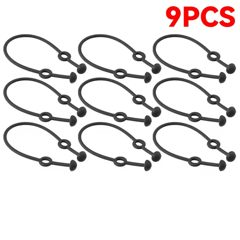 12-1PCS Anti-lost Earhooks for Hanging Neck Earphone Sport Headphones Portable Soft Silicone Anti-drop Ear Hook Protective Strap