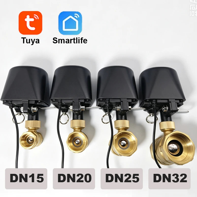 Tuya Zigbee or Wifi Water Valve Shutoff Ball Valve Timer Garden Smart Faucet Controller SmartLife Support Alexa Google Assistant