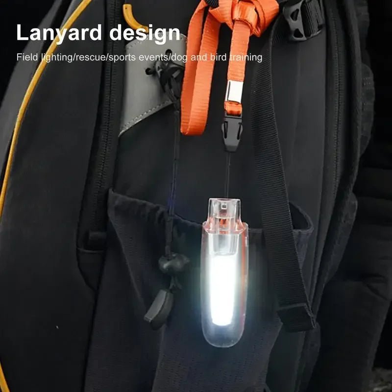Running Safety Whistle Women 3 Modes LED Light Up Whistle With Lanyard Survival Whistle Keychain For Camping Type-C Charging