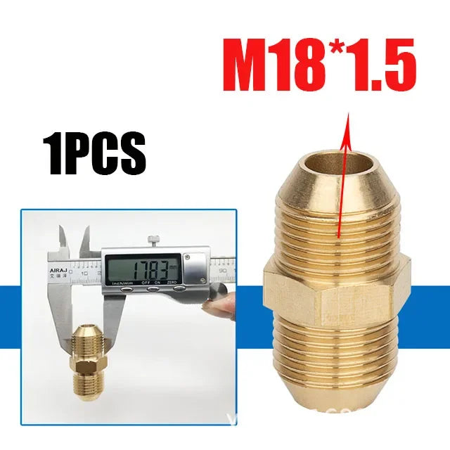 Reducing Brass Fitting 3/8" 1/2" M14 M18 M22 Thread Connector Male Female Adaptor Pressure Washer Gun Hose Connector