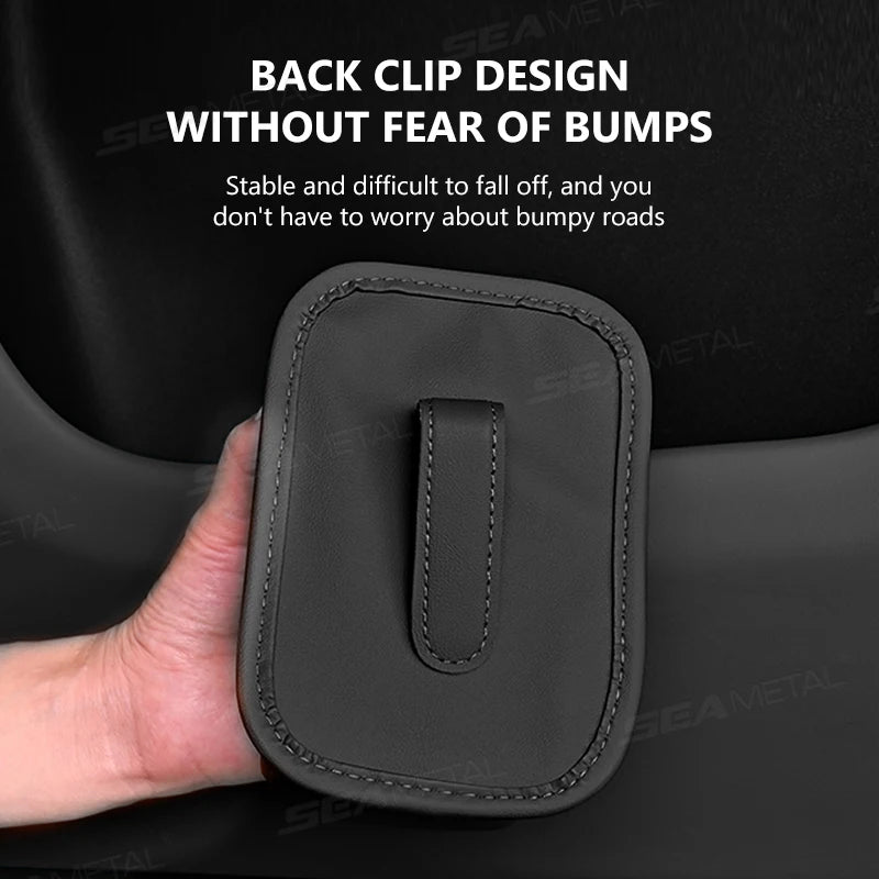 SEAMETAL Car Door Cup Holder Box Universal Drink Rack Storage Bin Back Clip Design Car Seat Back Water Cup Box Organizer Pocket