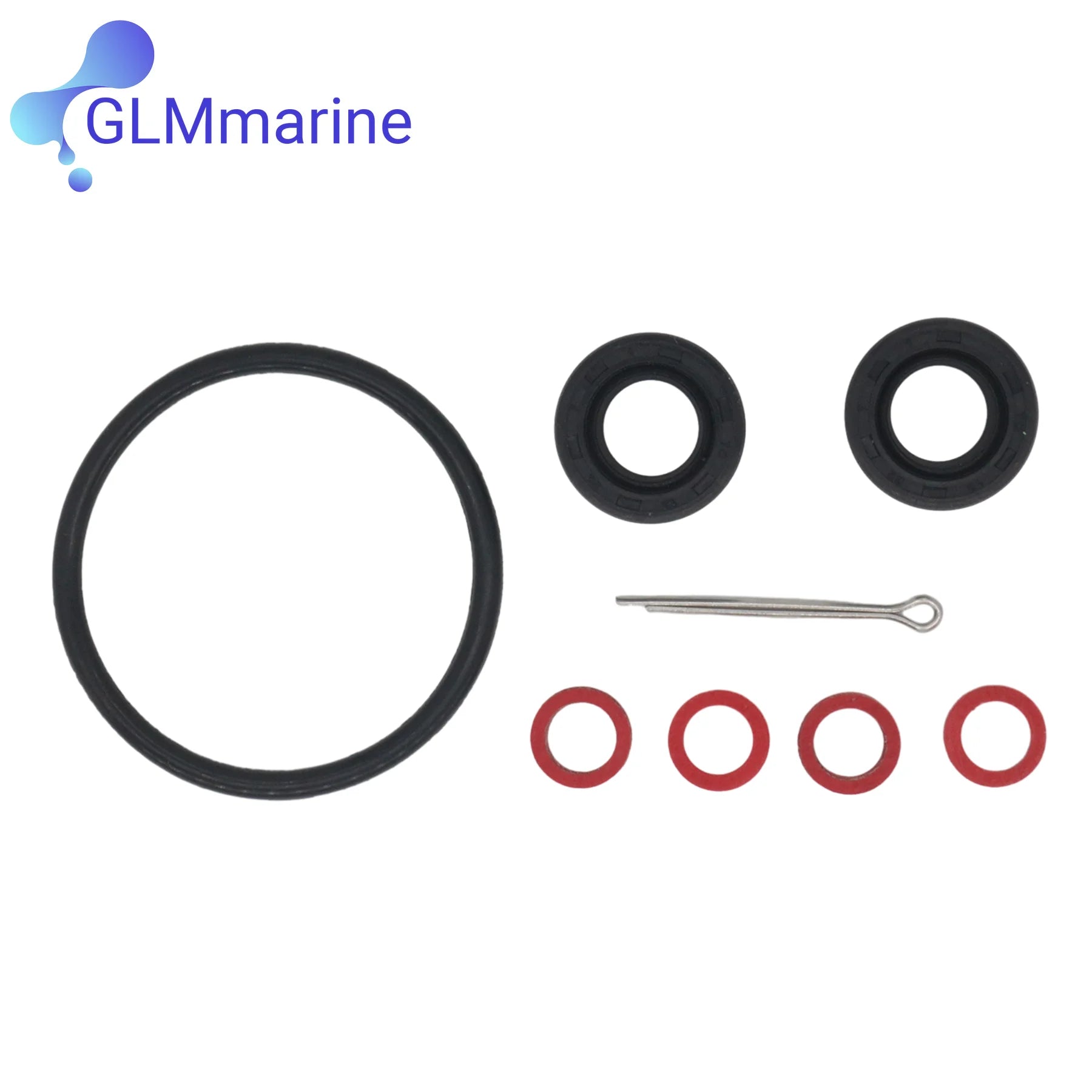 Lower Unit Seal Kit with Prop Shaft Oil Seal For Yamaha Outboard Motor 2.5 4 5 6 HP 93101-13M12-00 90430-08003-00 91490-25030-00