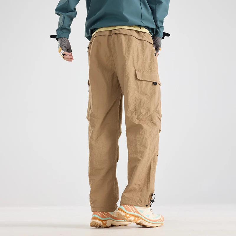 CHRLCK Men's Water-repellent Hiking Pants Scratch Resistance Fashion Cargo Pants Breathable Trousers Fishing Camping Pants