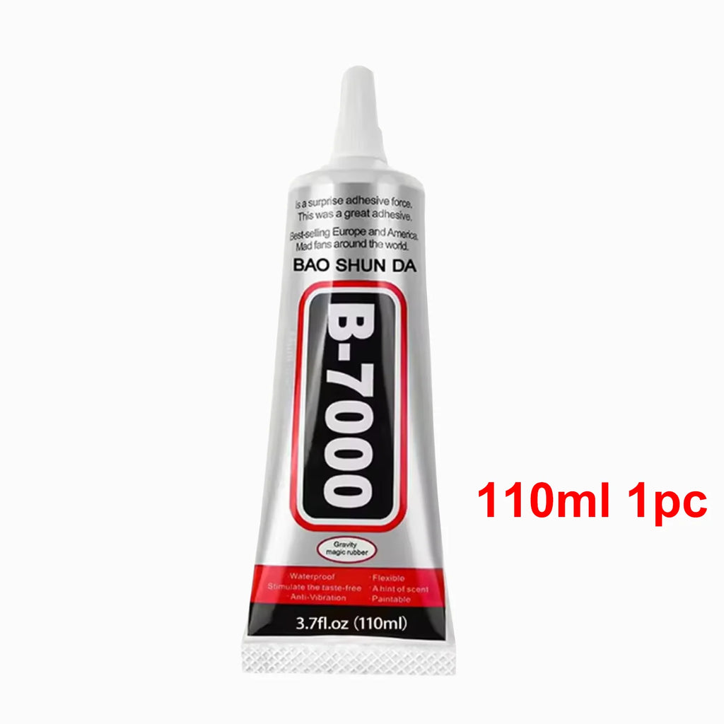 B7000 Jewelry Adhesive Liquid Ounce Transparent Adhesive - Used for rhinestones, mobile phone repairs, nail art, glass, jewelry.