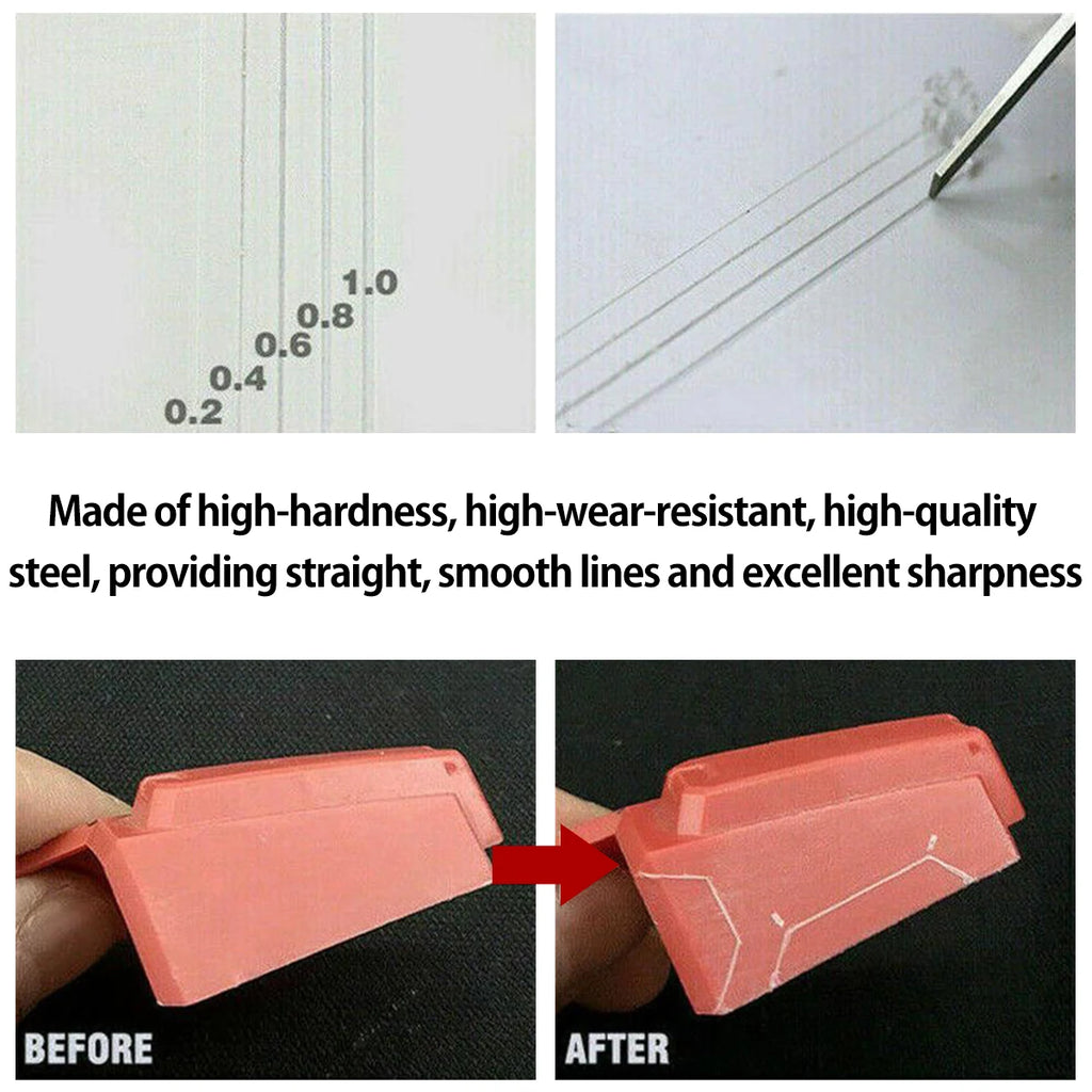 Model Chisel With Blades Gundam Resin Carved Scribe Line Hobby Cutting Tool Chisel 7 Blades Tools For RC Car / Drone Repairing