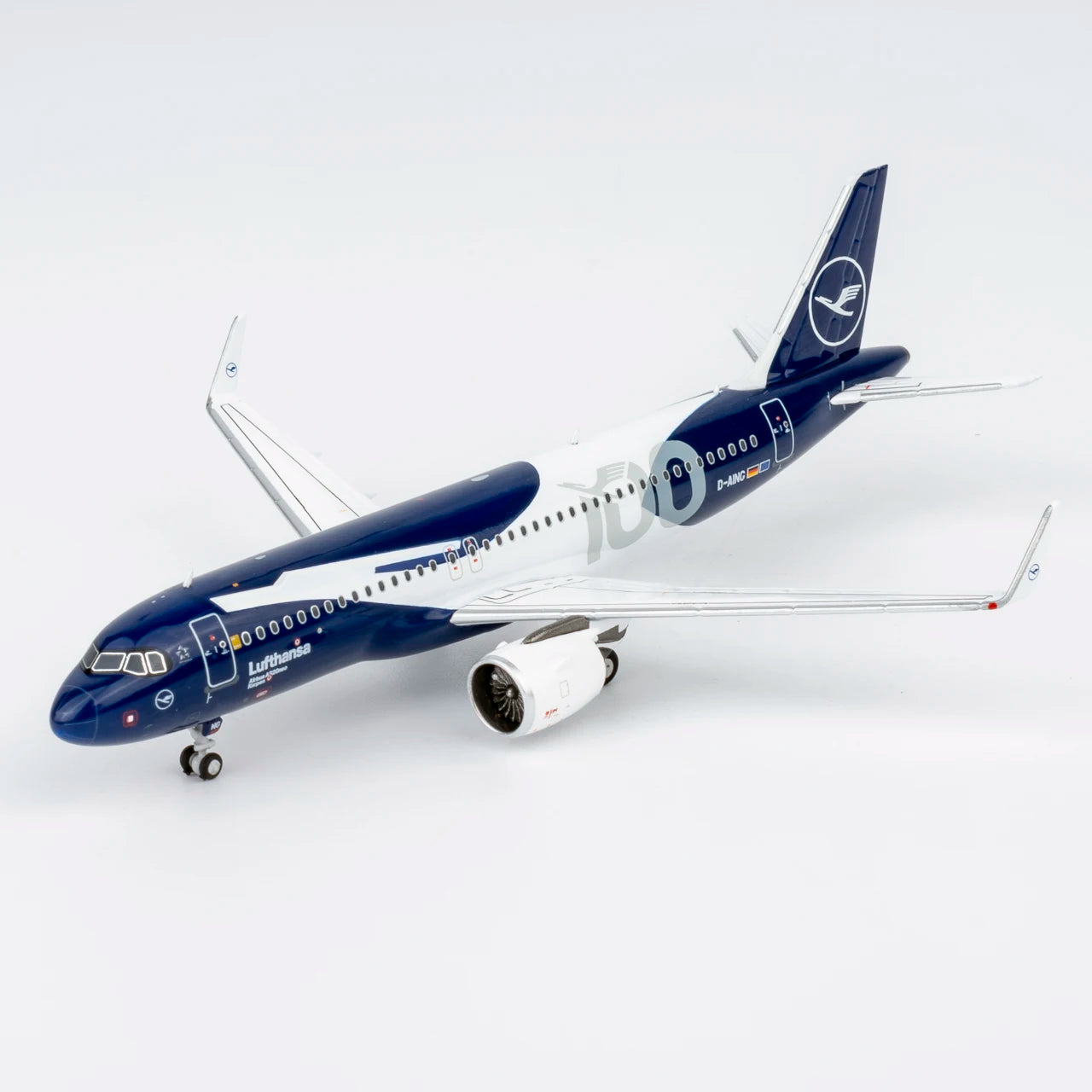 15072 Alloy Collectible Plane Gift NG Models 1:400 Lufthansa Airlines [100 Years] Airbus A320neo Diecast Aircraft Model D-AING