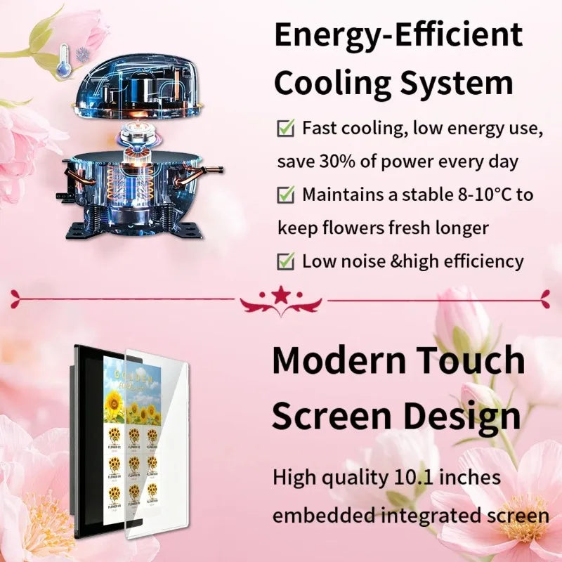 Fully Automatic Cold Flower Vending Equipment Customized 24h Continuous Operation For Indoor and Outdoor Business Sale
