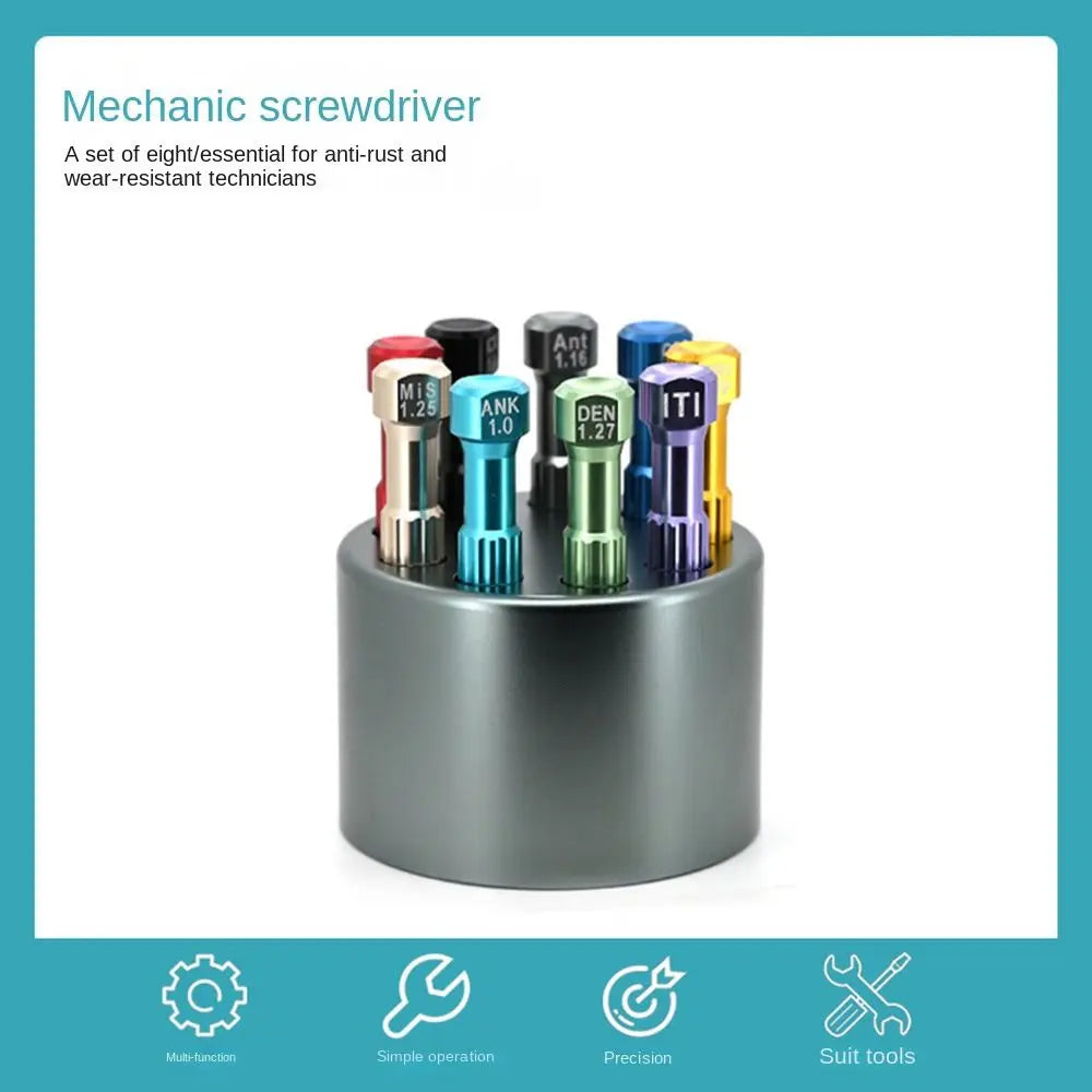 Durable 6.2cm Technician Screwdriver Multiple Color DIY Tool Kit Stainless Steel Implant Screw Driver Dental Laboratory