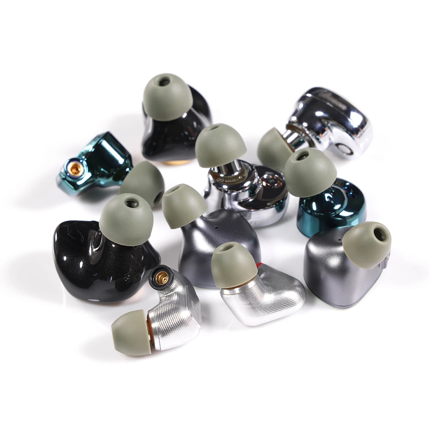 DD ddHiFi ST35 D-Tips IEM Ear Tips, Replacement Silicone Earbud Tips with Storage Box, 3 Pairs of S / M / L or Mixed Sizes