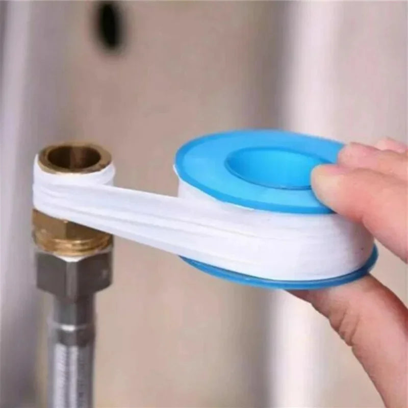 10Pcs PTFE Plumbing Thread Seal Tape Oil-Free Leakproof Sewer Plug Water Pipe Faucet Repair Tool Adhesives Sealants