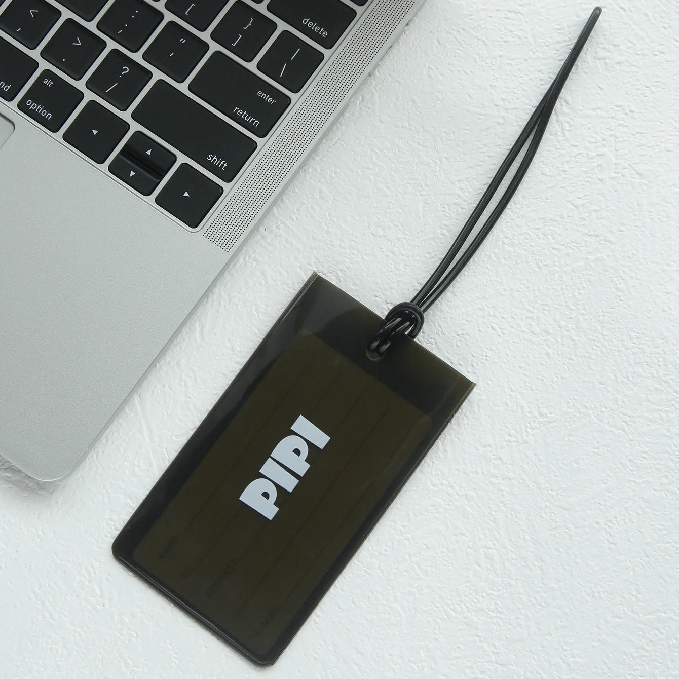 Custom Name Luggage Tag Personalized Name Fluorescent Pvc Luggage Tag Waterproof Transparent Suitcase Id Tag with Name Card