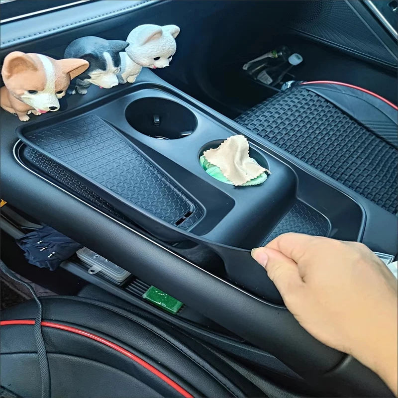 For Haval H6 4rd Gen 2024 2025 2026 Car Central Control Wireless Charging Silicone Pad Water Cup Holder Pad Interior Accessories