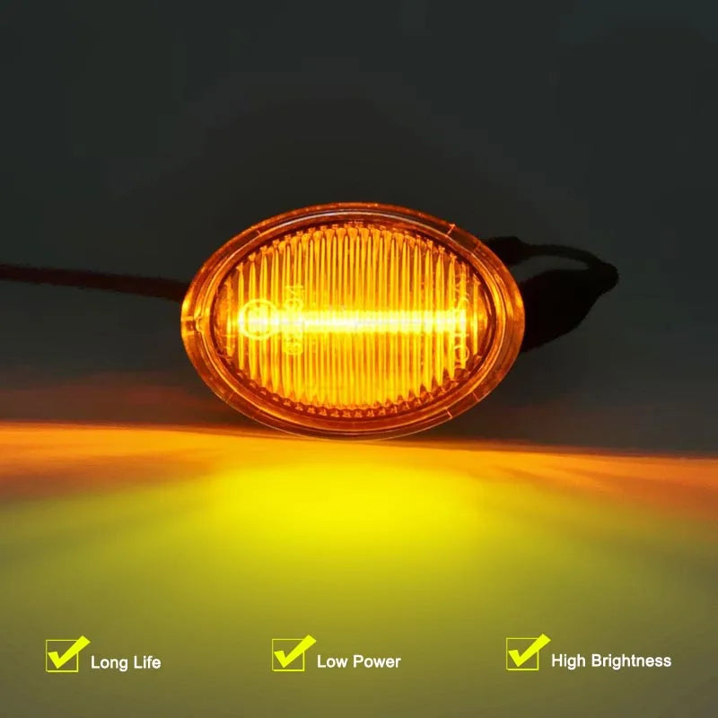 12V Clear Lens LED Side Marker Lamp Assembly For Maserati GranCabrio Granturismo Quattroporte Blinker Turn Signal Light