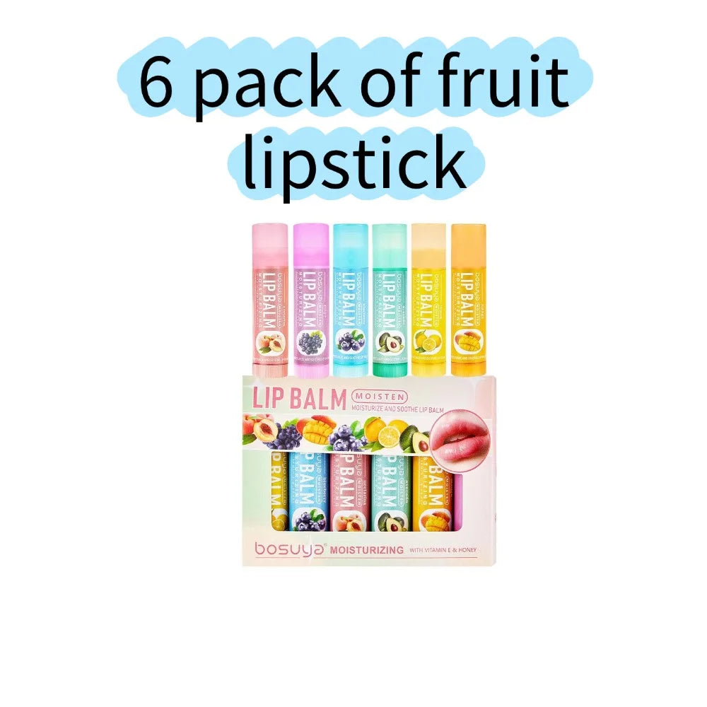Fruity Lip Balm Set – 24Pcs Moisturizing Lip Care Kit with Vitamin E & Shea Butter, Deeply Nourishes Dry Chapped Lips