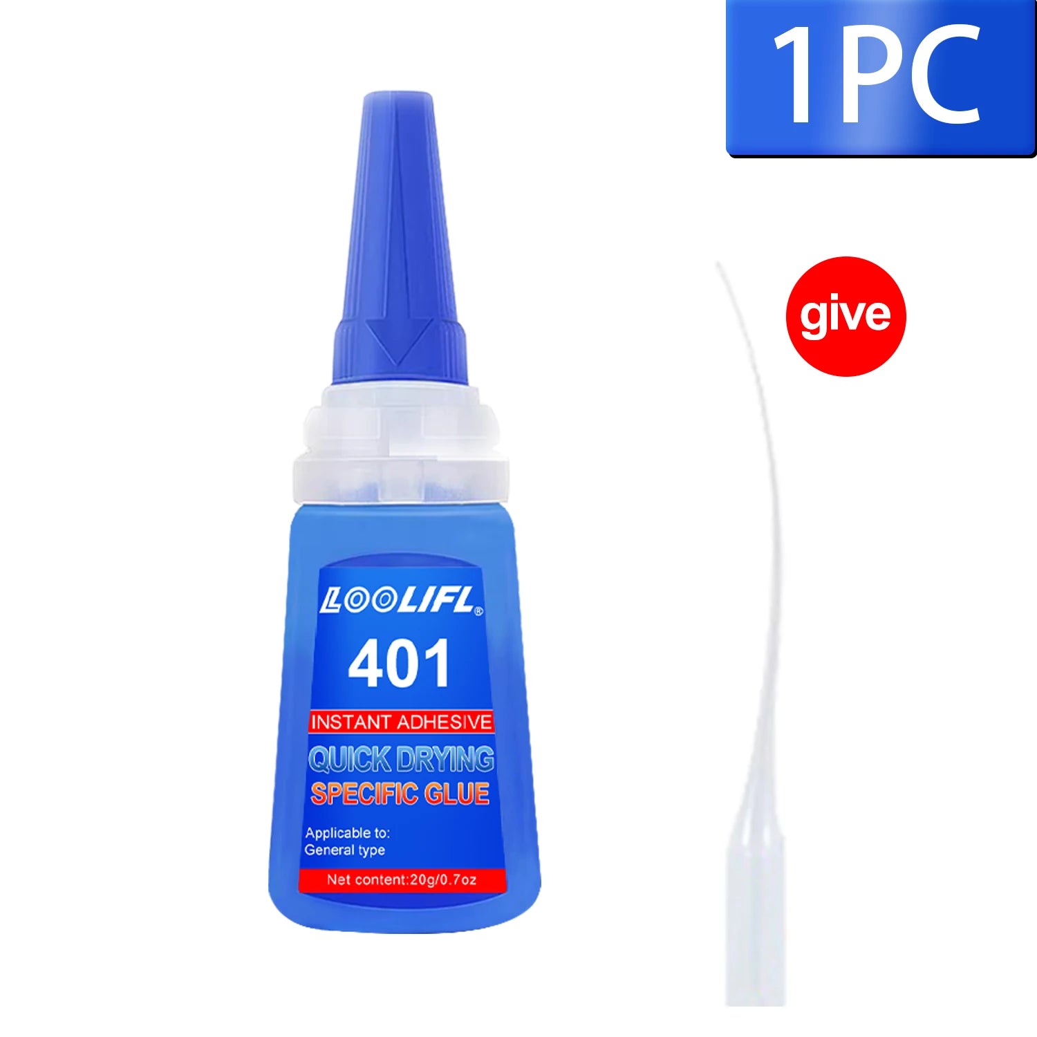 LOOLIFL 5PCS 401 Super Glue Extra Strong Quick Repair Glue Wood Rubber Metal Glass Cyanoacrylate Jewelry Adhesive Instant
