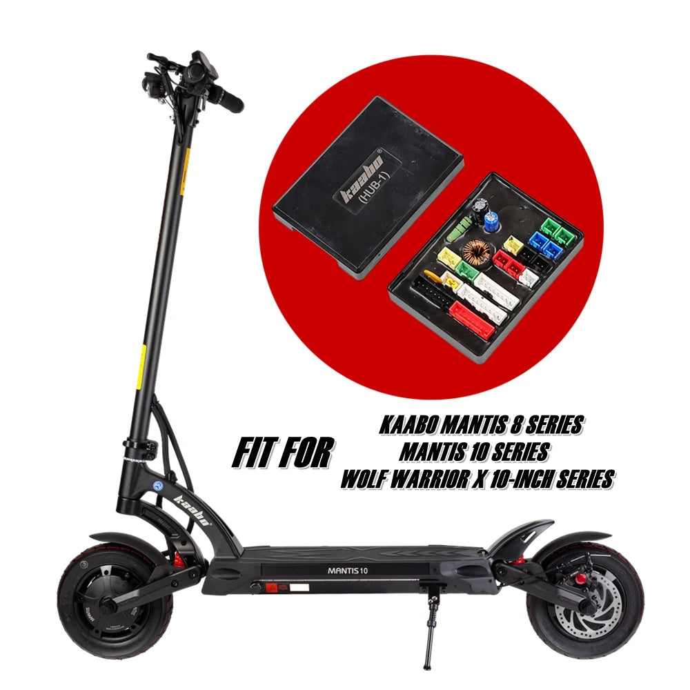 Universal Hub Box for KAABO MANTIS 8 Series MANTIS 10 Series WOLF WARRIOR X 10-Inch Series Electric Scooter Line Concentrator