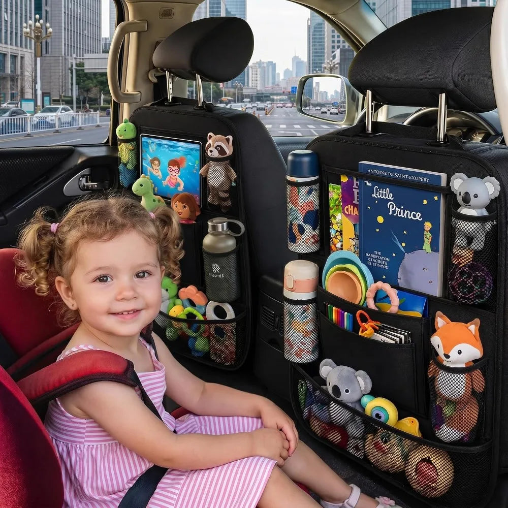 Car Seat Organiser for Kids | Rear Seat Organiser, Kids Car Seat Organiser,Backseat Car Organizer 9 Multiple Pockets
