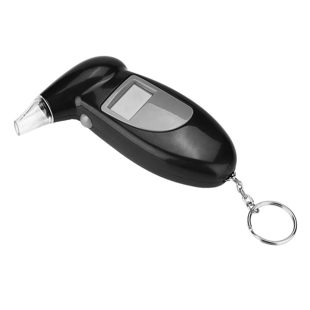 Alcohol Tester Mouthpieces Digital Driving Breath Breathalyzer LCD Dispaly Mini Breathalyzer Alcohol Tester No Backlight