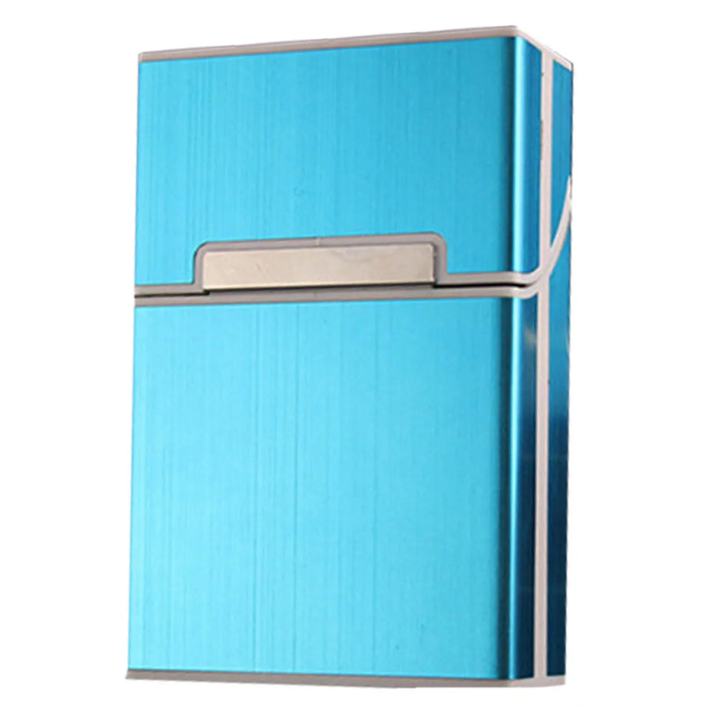Portable Slim Aluminum Cigarette Case Regular King Size Plastic Cigar Tobacco Holder Box Storage Container Smoking Accessories