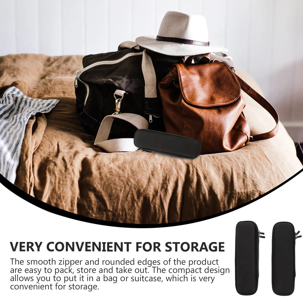 2Pcs Portable Electric Toothbrush Protective Cases Eva PU Travel Storage Boxes Holder Waterproof Dustproof Shockproof